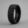 "Monolith" Men’s Ring – Black Zirconium-Coated Ring, 8mm