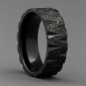 "Monolith" Men’s Ring – Black Zirconium-Coated Ring, 8mm