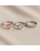 Women silver rings