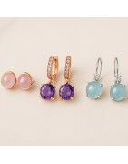 Women natural stone earrings