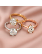 Women moissanite rings