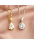 Women moissanite necklaces